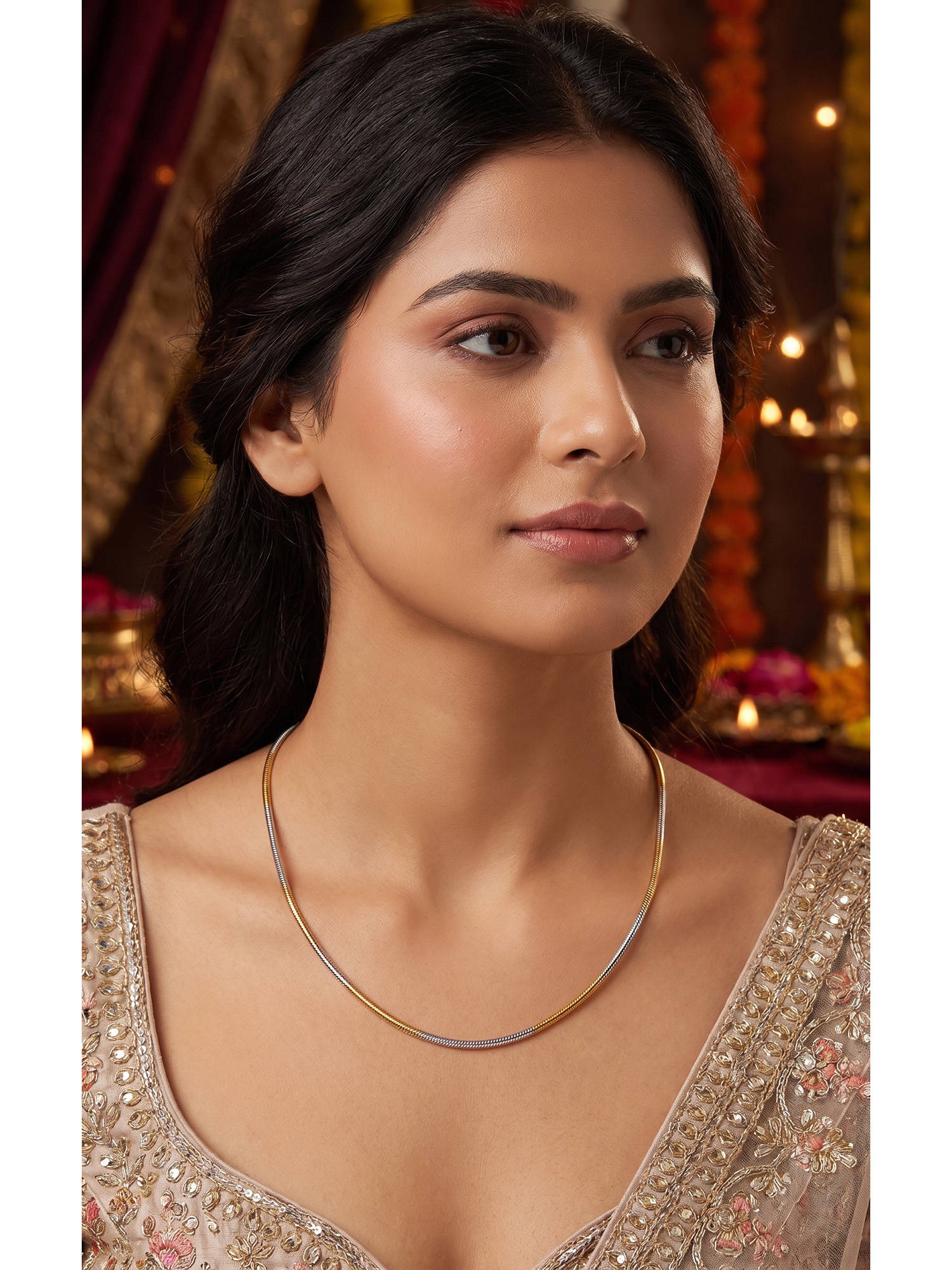 Nuyug Celestia Two-Tone Necklace