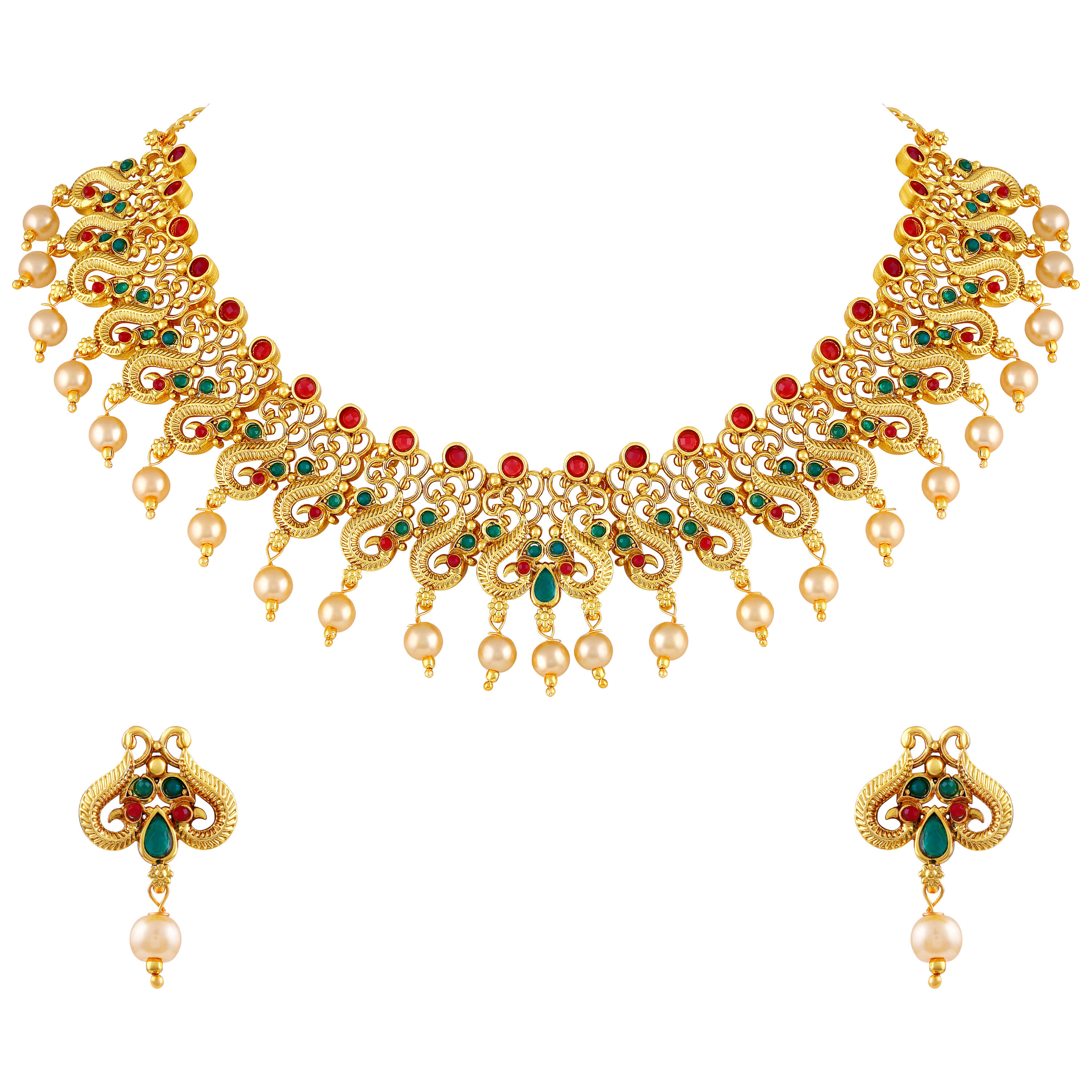 choker style necklace gold