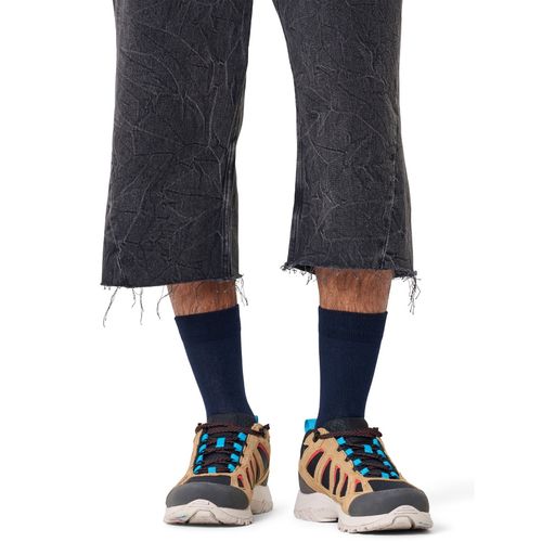 Buy Happy Socks Unisex Navy Blue Solid 1/2 Crew Socks Online