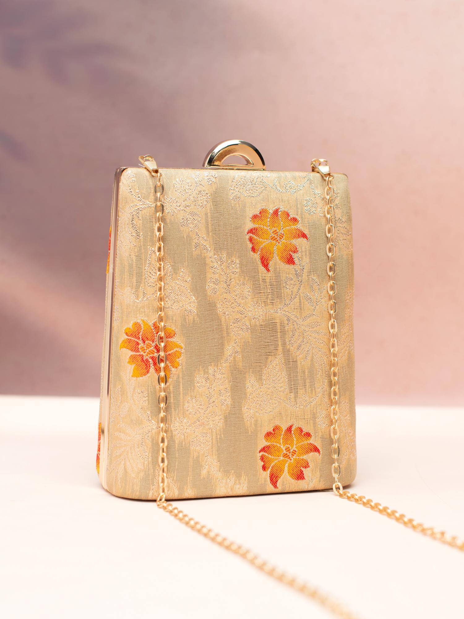 ARTKLIM Art Klim Golden Sunrise Clutch Bag with Detachable Strap