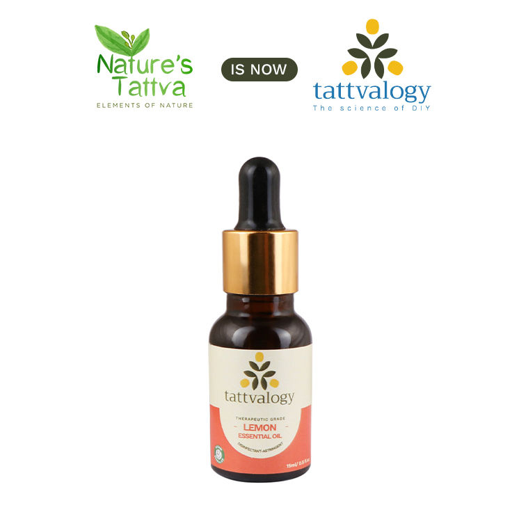 Tattvalogy Lemon Essential Oil, Therapeutic Grade Disinfectant