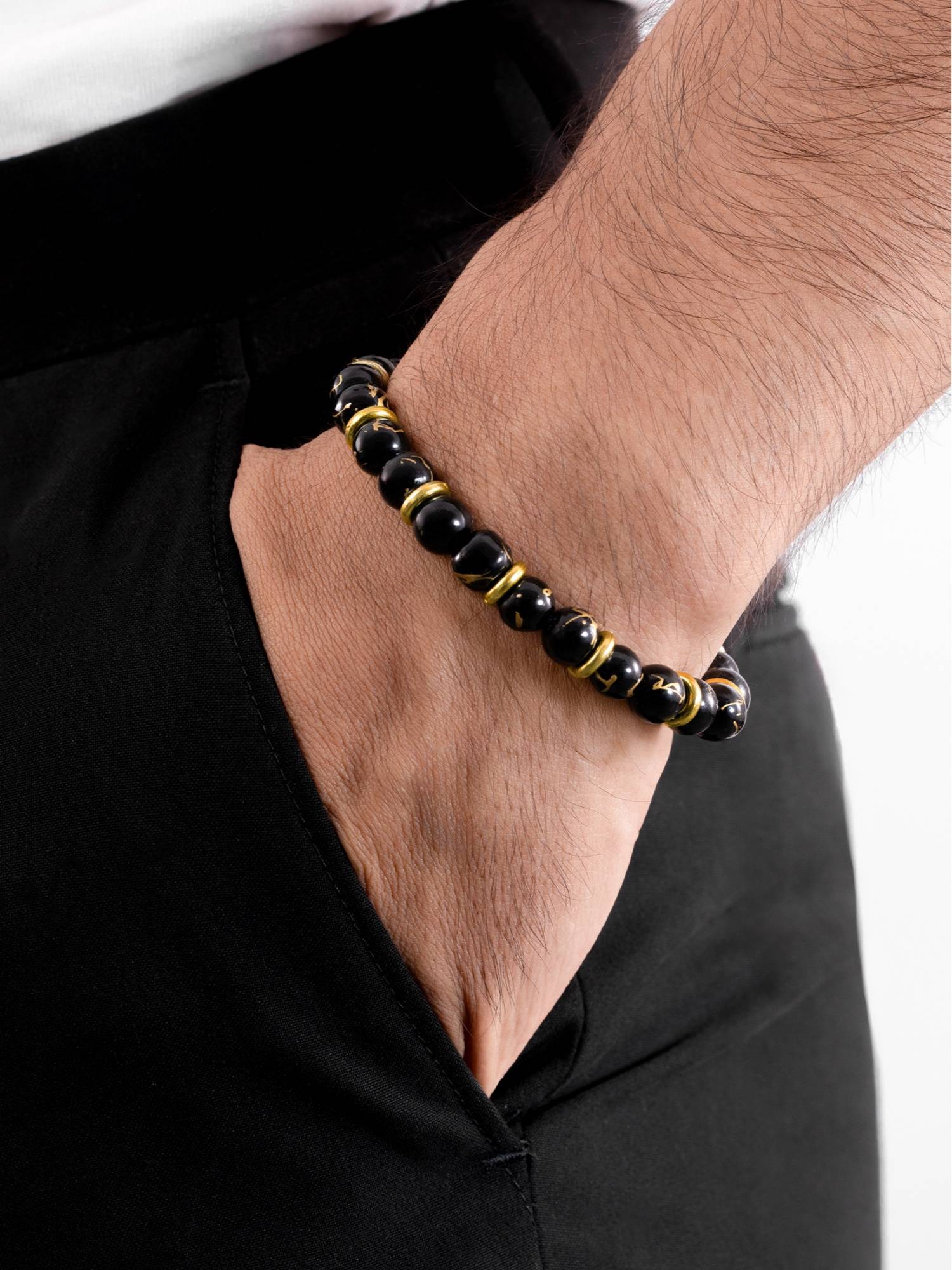 Buy ORIONZ Red Jasper Lava Energy Bracelet 8 Inches Online