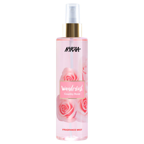 Wanderlust Country Rose Floral Perfume Mist with Rose Lily for Body Hair