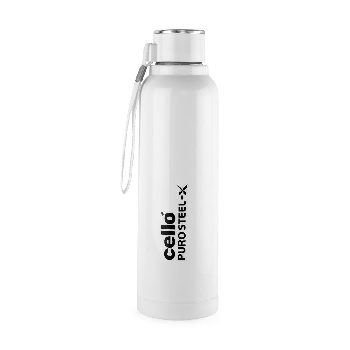 Buy CELLO Puro SteelX Benz Water Bottle With Inner Stainless Steel And Outer Plastic600Ml