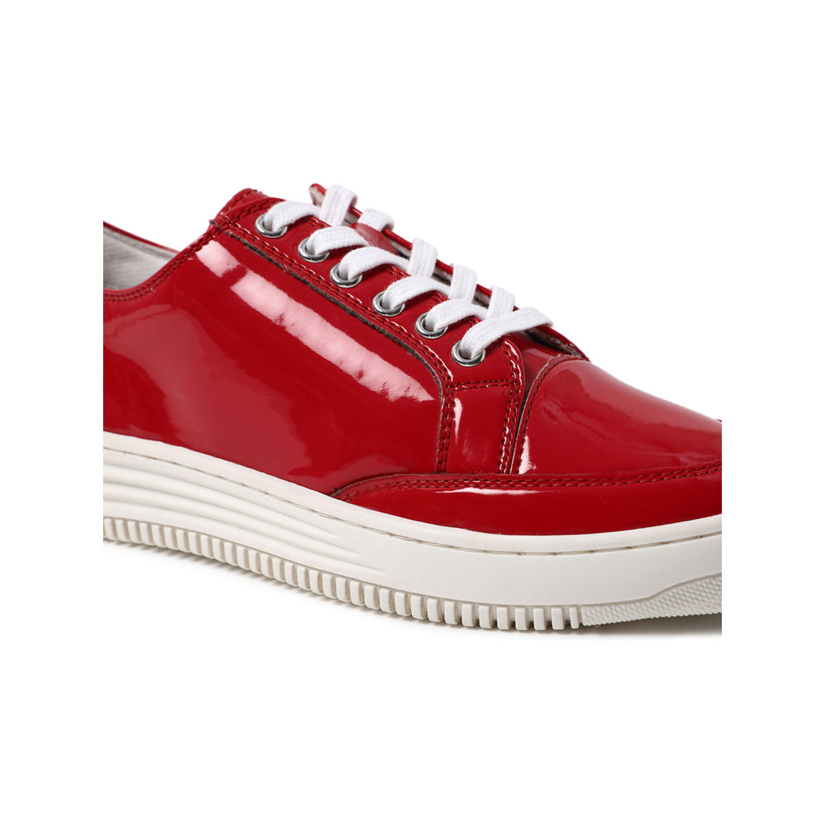 Forever 21 Solid Red Laceup Shoes Buy Forever 21 Solid Red Laceup