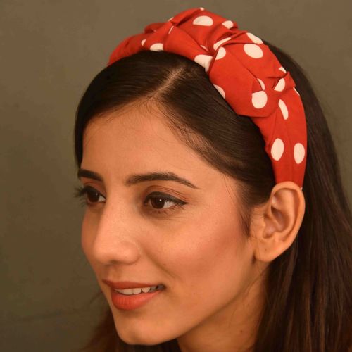YoungWildFree Hair Bands Red Dotted Fancy Hairbands For Women- Comfortable  Cotton Fabric: Buy YoungWildFree Hair Bands Red Dotted Fancy Hairbands For  Women- Comfortable Cotton Fabric Online at Best Price in India |