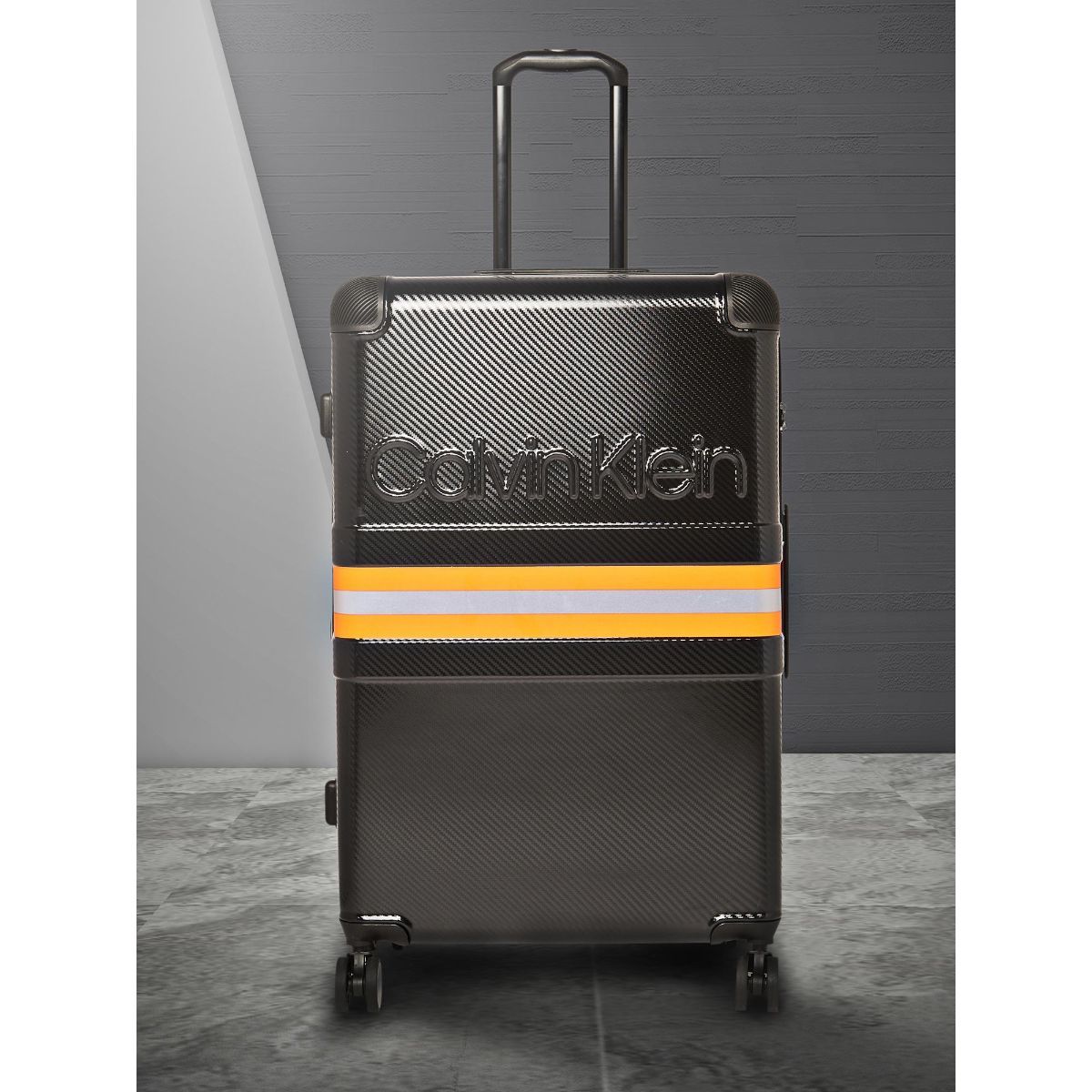 Calvin Klein MARSHALL Black Color ABS Material Hard 28" Large Size