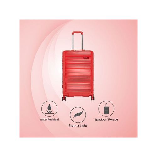 Buy Calvin Klein GLOBETROTTER Red Color ABS Material Hard 24