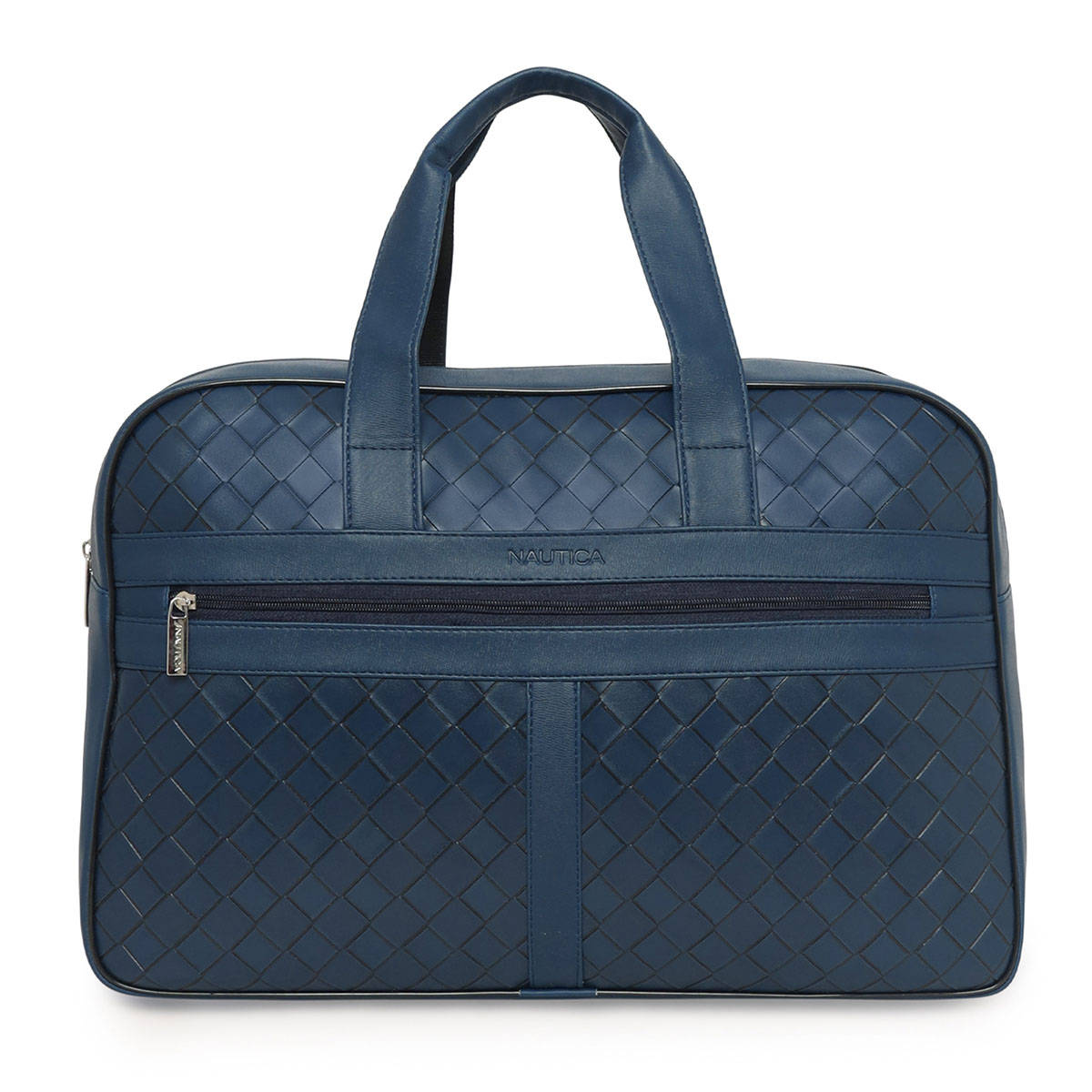 Nautica Navy Blue Textured Pu Messenger Bag