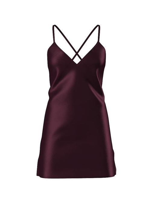 strapless open back dress Hugo Boss Purple Check Regular Fit Gerald Shirt