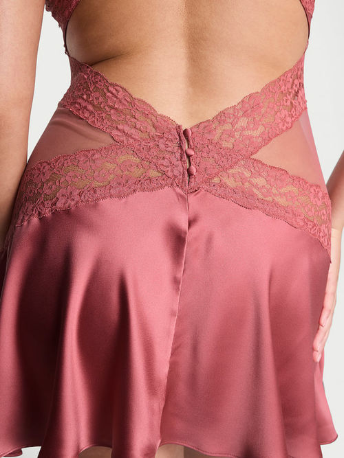 dare to dream lace & satin flounce slip dress VS Dare to Dream Lace & Satin Flounce Slip Dress