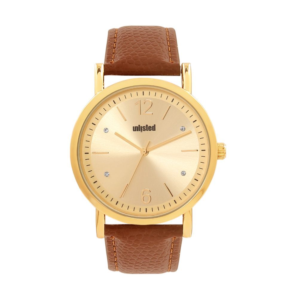 Unlisted by Kenneth Cole Analog Gold Dial Men's Watch - UL50318001