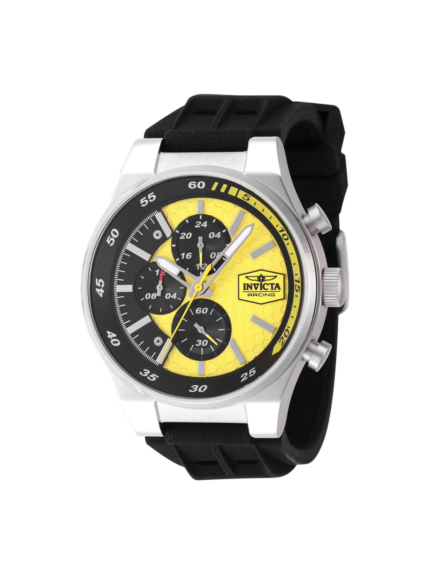 Invicta Racing Quartz Yellow Dial Analog Watch For Men - 47738 (M)