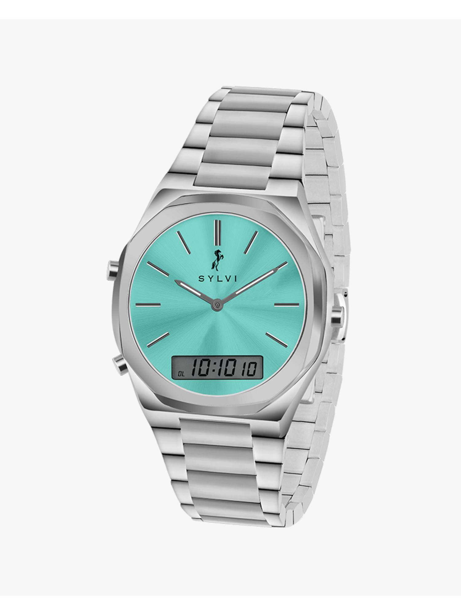 Sylvi Timeshift Dual time slim luxury watch for men
