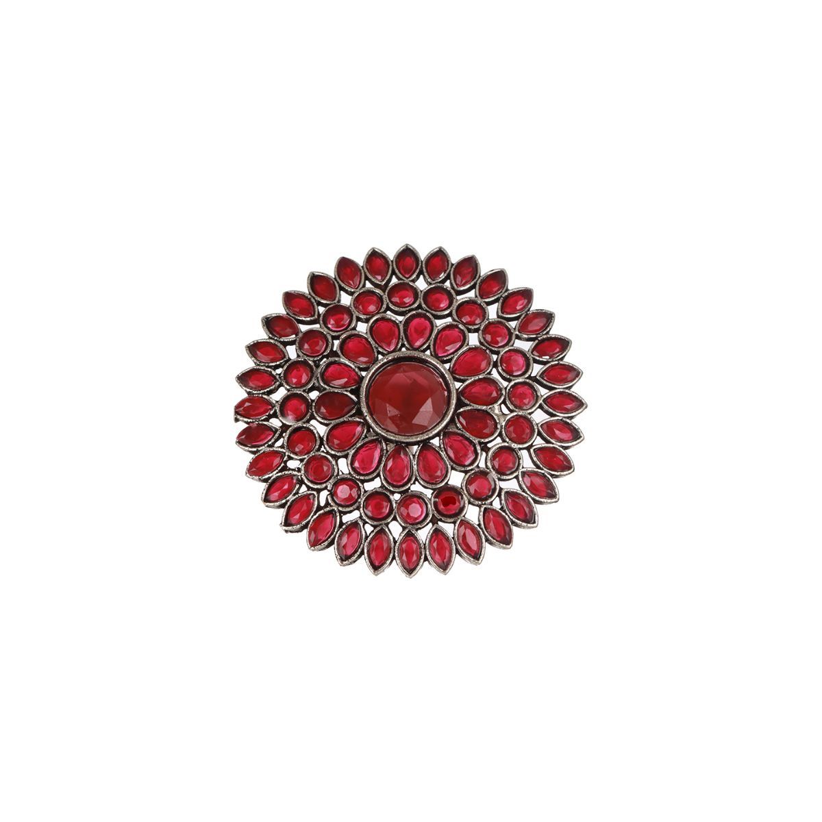Buy online Red Brass Finger Ring from fashion jewellery for Women by Saraf  Rs Jewellery for ₹819 at 60% off | 2024 Limeroad.com