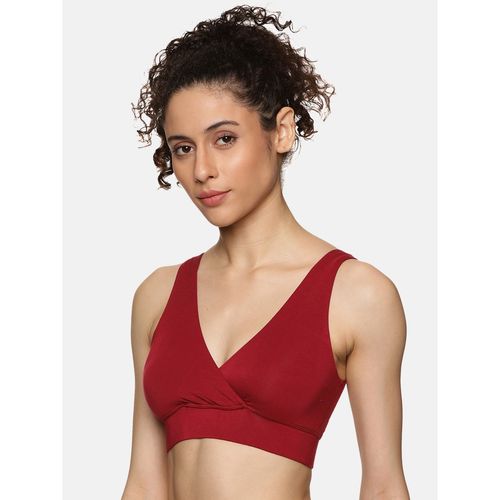 Buy Tailor and Circus Puresoft Anti - Bacterial Beechwood Modal Maternity  Bra- Red Online