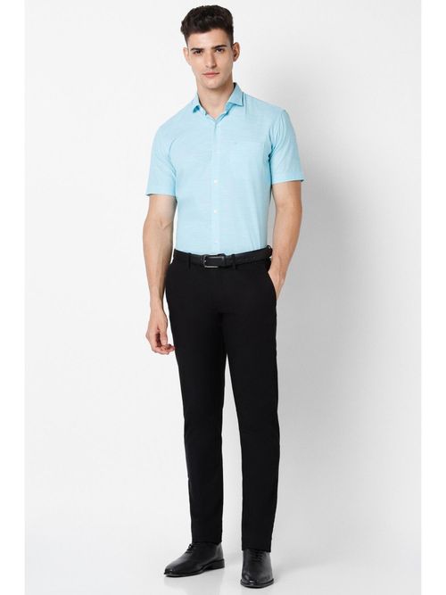 Buy Peter England Men Light Blue Regular Fit Formal Half Sleeves Shirt  Online
