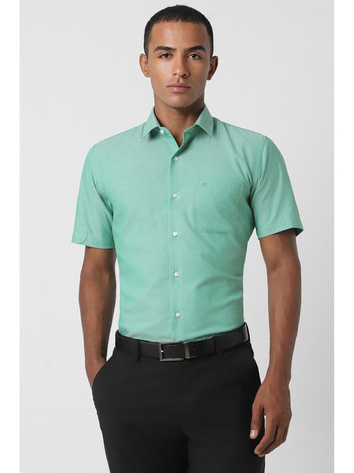 Formal Attire Peter England Green Shirt Peter England Men Green