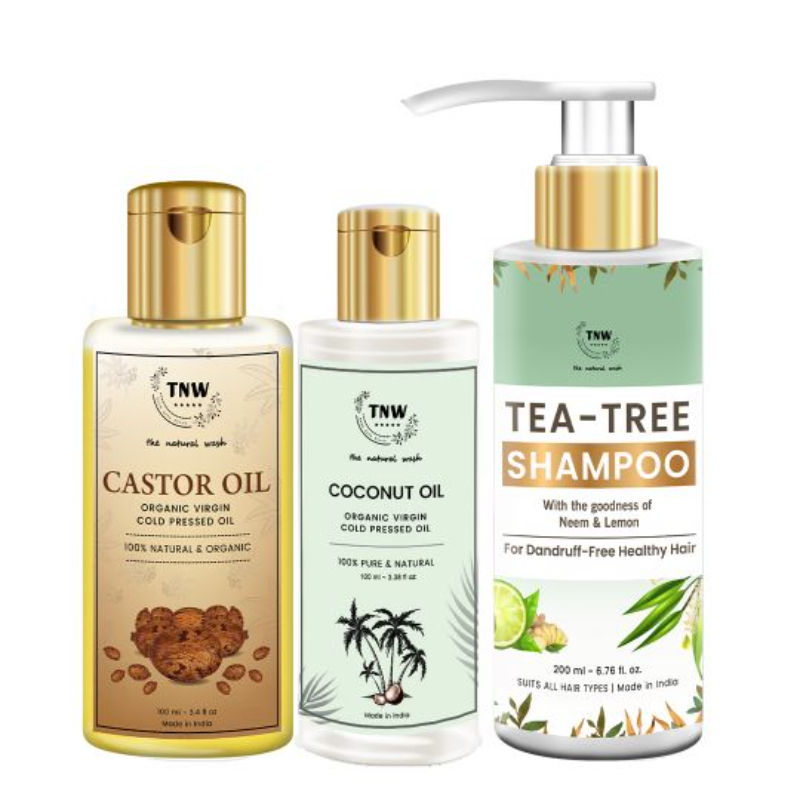 TNW The Natural Wash Castor Oil + Coconut Oil + Tea Tree Shampoo Buy