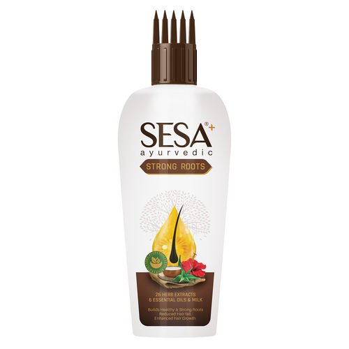 SESA Ayurvedic Strong Roots Oil With 26 Herbs & 6 Oils - For Hair Fall  Control & Hair Growth: Buy SESA Ayurvedic Strong Roots Oil With 26 Herbs &  6 Oils -