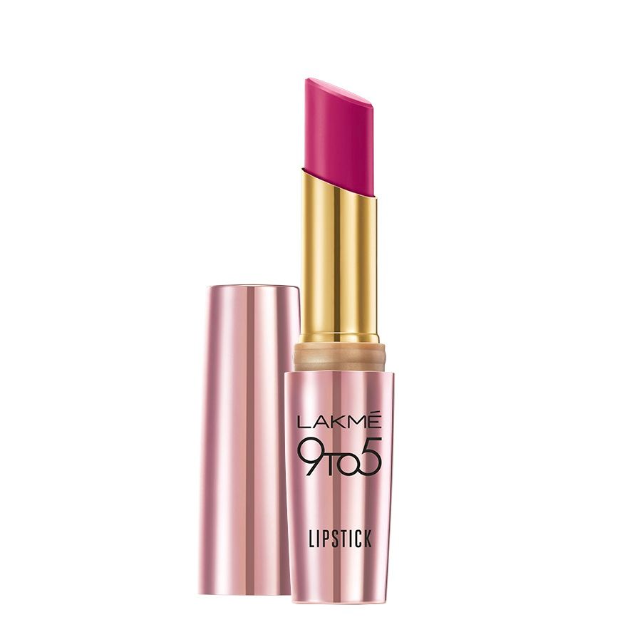 lakme 9 to 5 primer matte lipstick plum pick