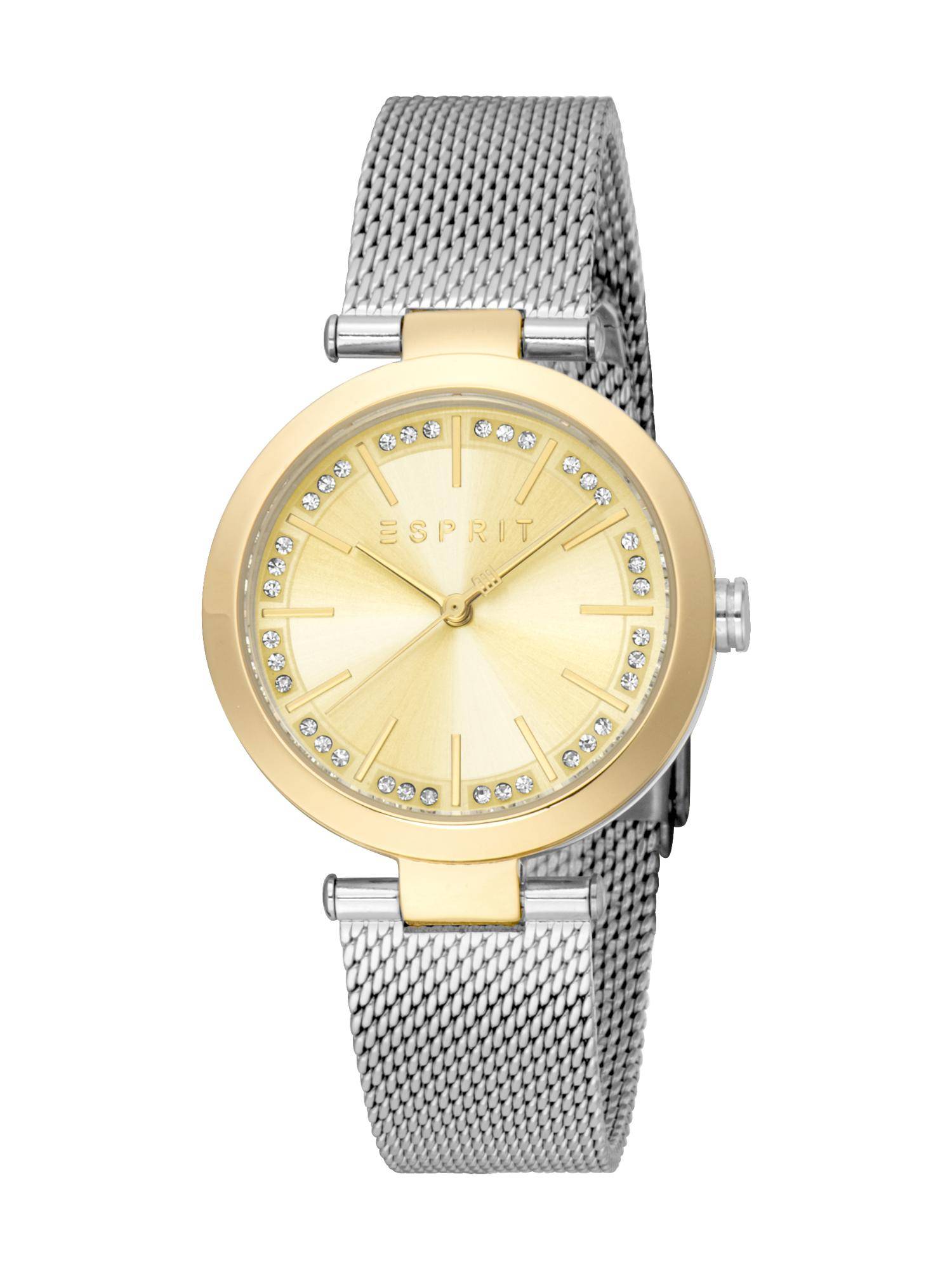 Esprit Women Amira Yellow Round Dial Analog Watch - ES1L344M0175 (M)