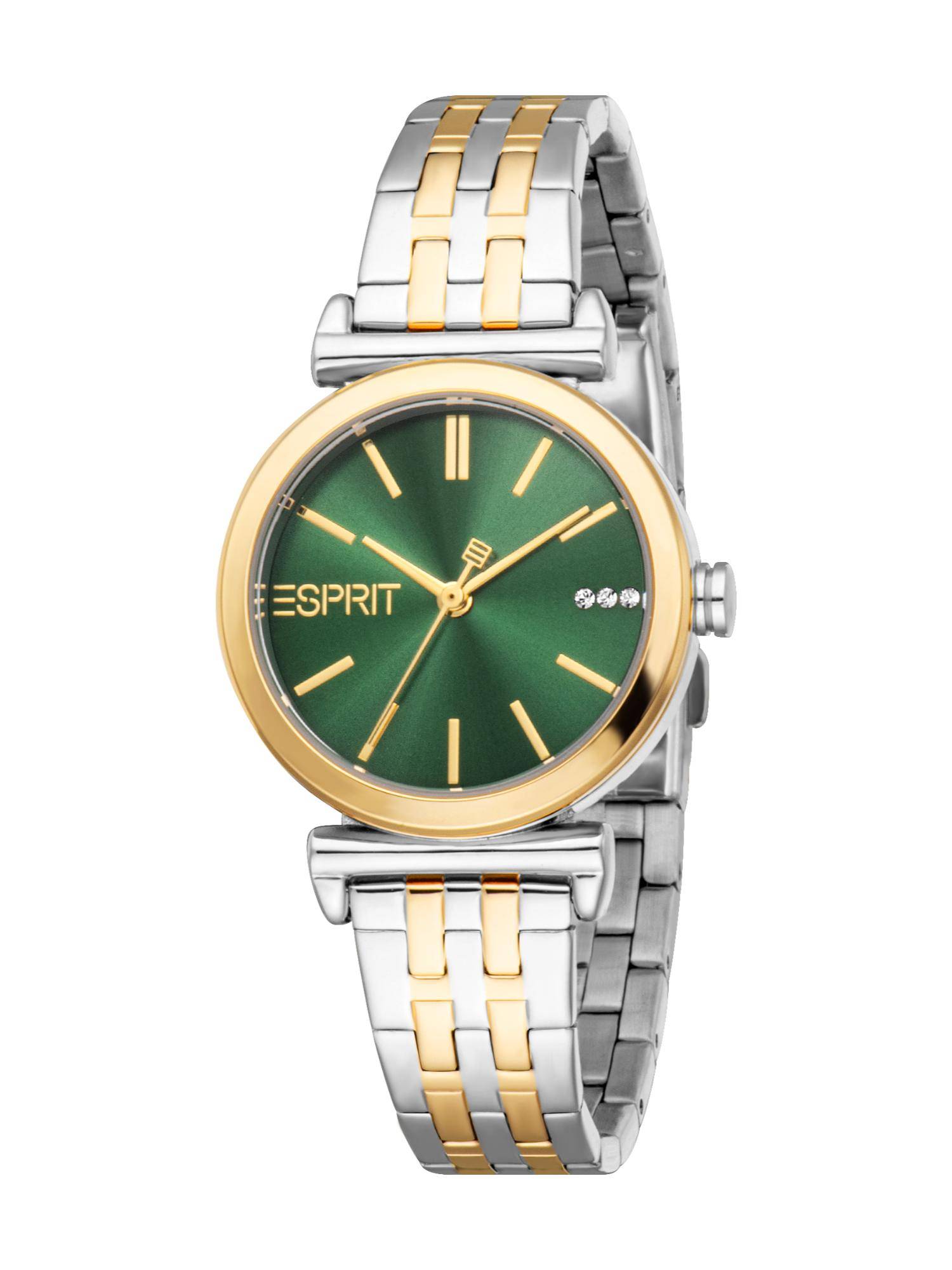 Esprit Women Cora Green Round Dial Analog Watch - ES1L505M1085 (M)