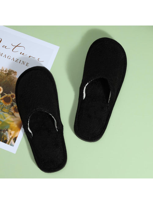 Drunken Men Black Room Slippers