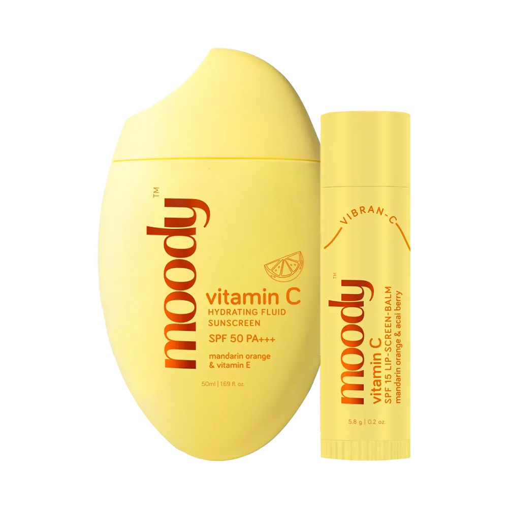 Moody 2X Protection Duo Vitamin C Mineral Fluid Sunscreen & Lip Balm