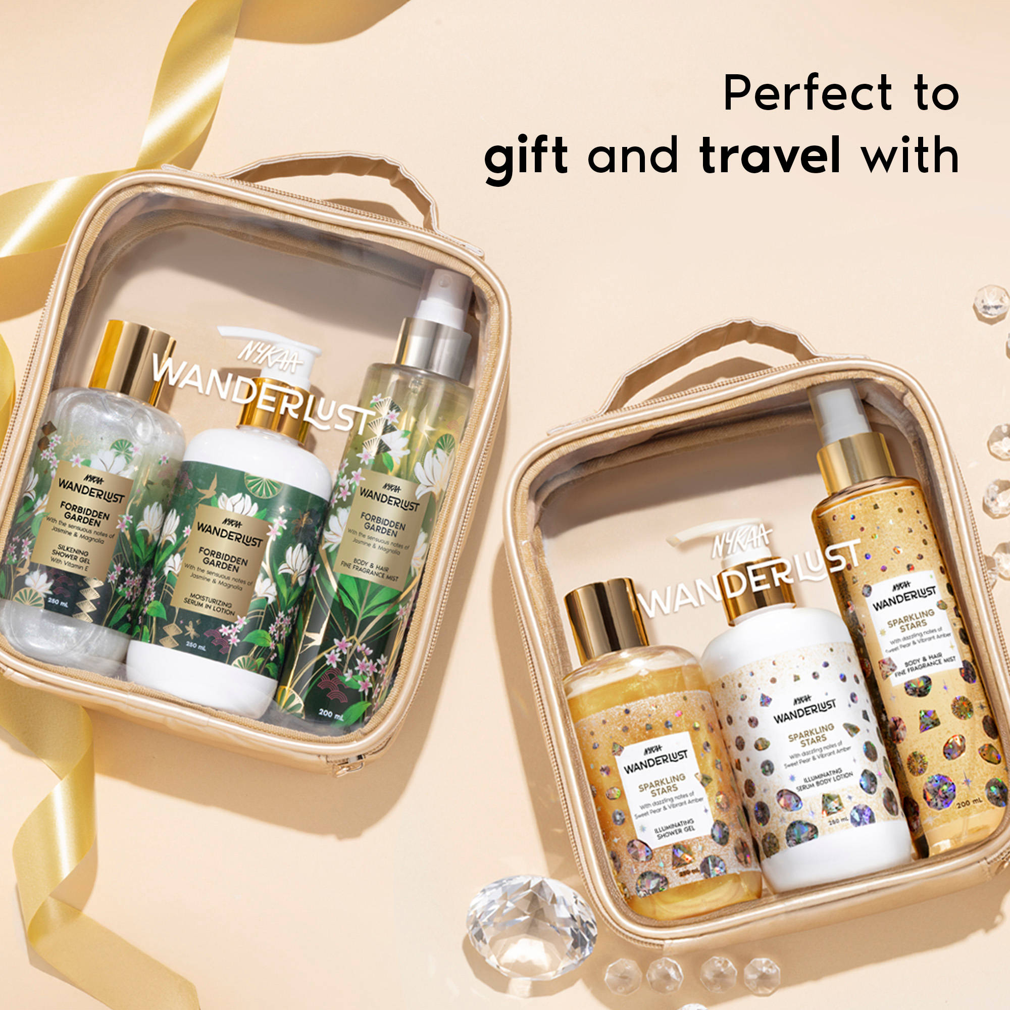 Nykaa Wanderlust Free Gold Pouch Gift Set for Women - Swiss ... - view 15