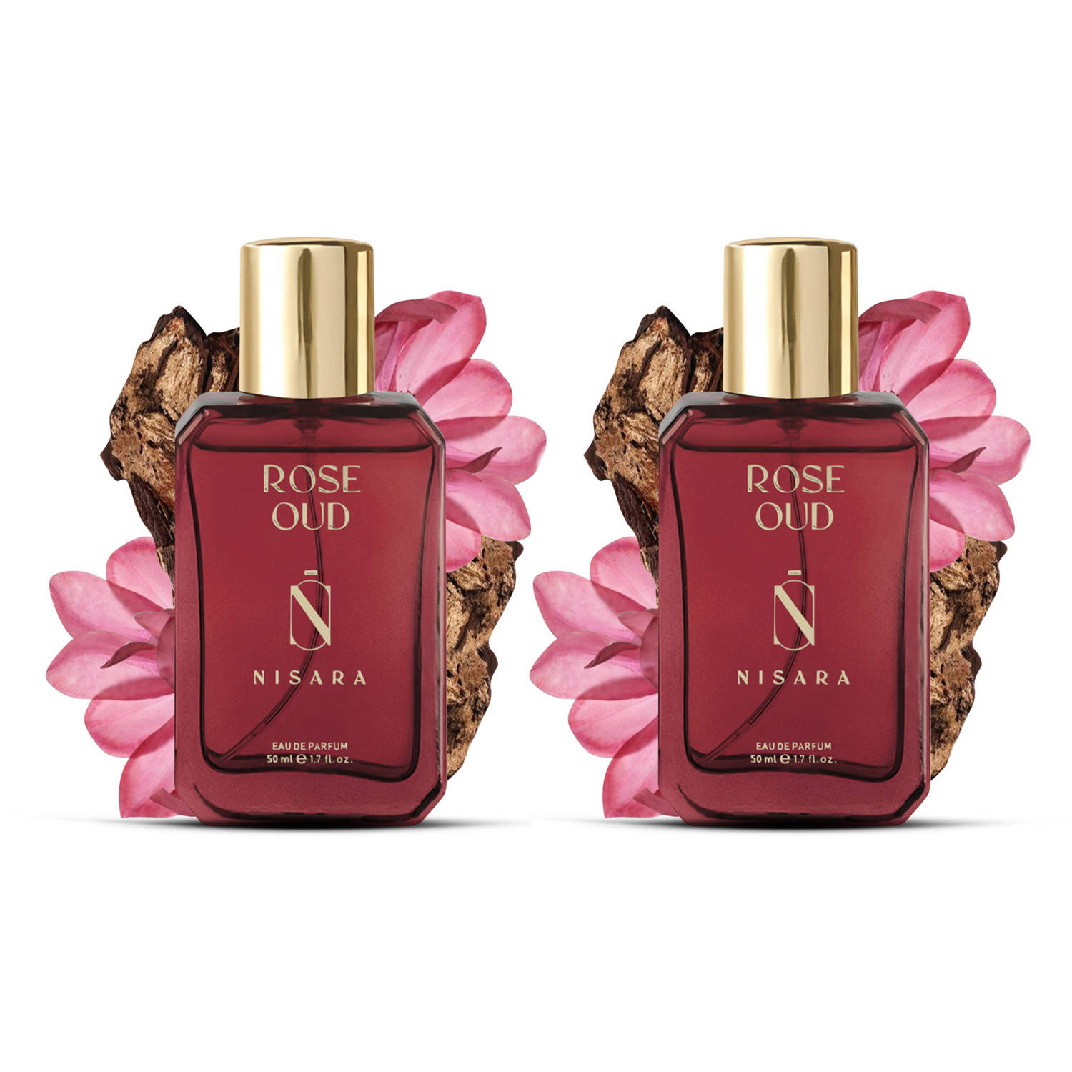 NISARA Rose Oud Combo For A Long Lasting Rose, Amber & Woody... - view 6
