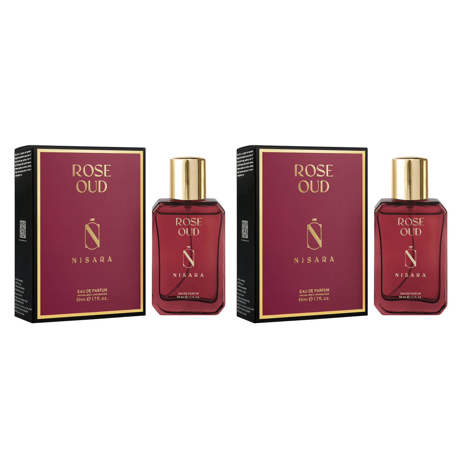 NISARA Rose Oud Combo For A Long Lasting Rose, Amber & Woody... - view 7