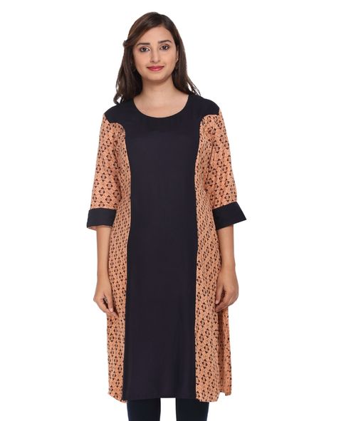 Buy Morph Maternity Stylish Nursing Kurta - Orange Online