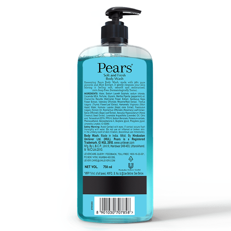 Pears Pure & Gentle Body Wash with Mint Extract Buy Pears Pure