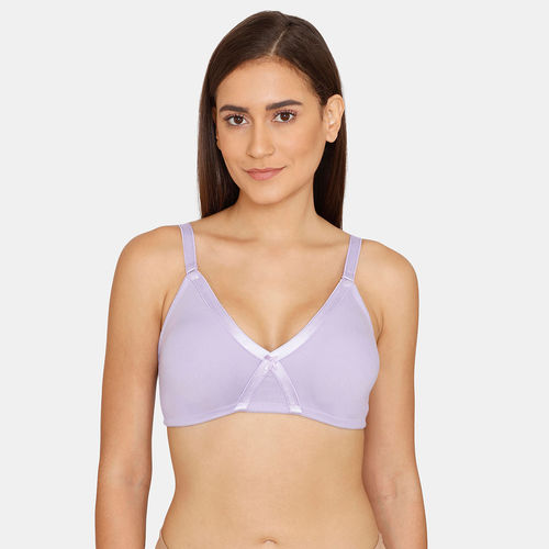 Buy Rosaline Everyday Double Layered Non Wired Medium Coverage T-Shirt Bra  - Violet Tulip Online