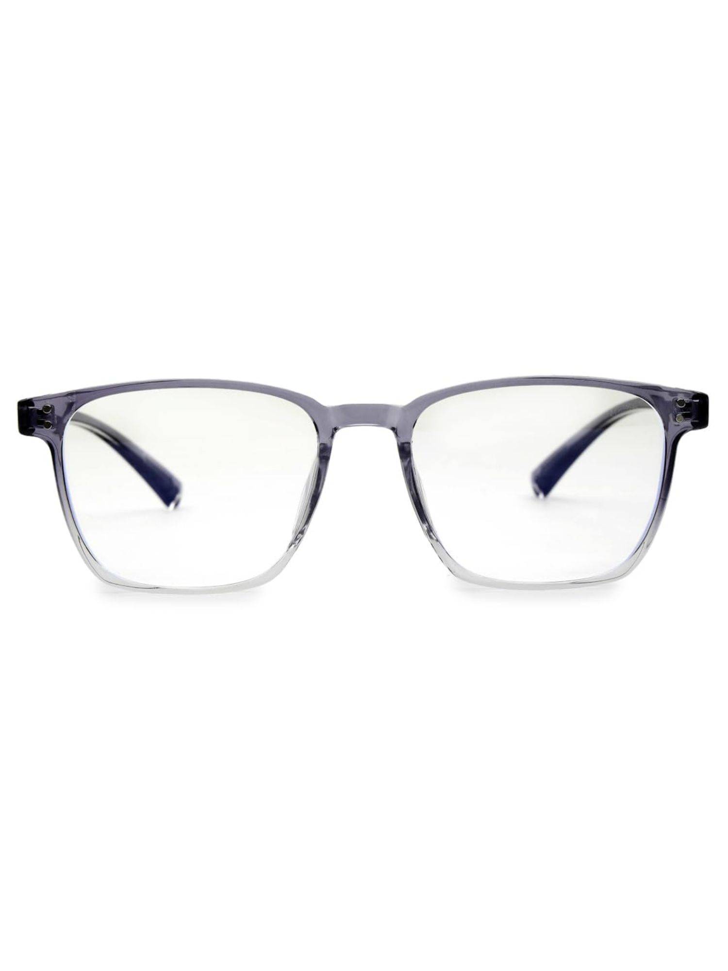 HASHTAG EYEWEAR Clear Lens Square Full Rim Casual Unisex Computer Glass - HTEC-10112-G.BLU (42)