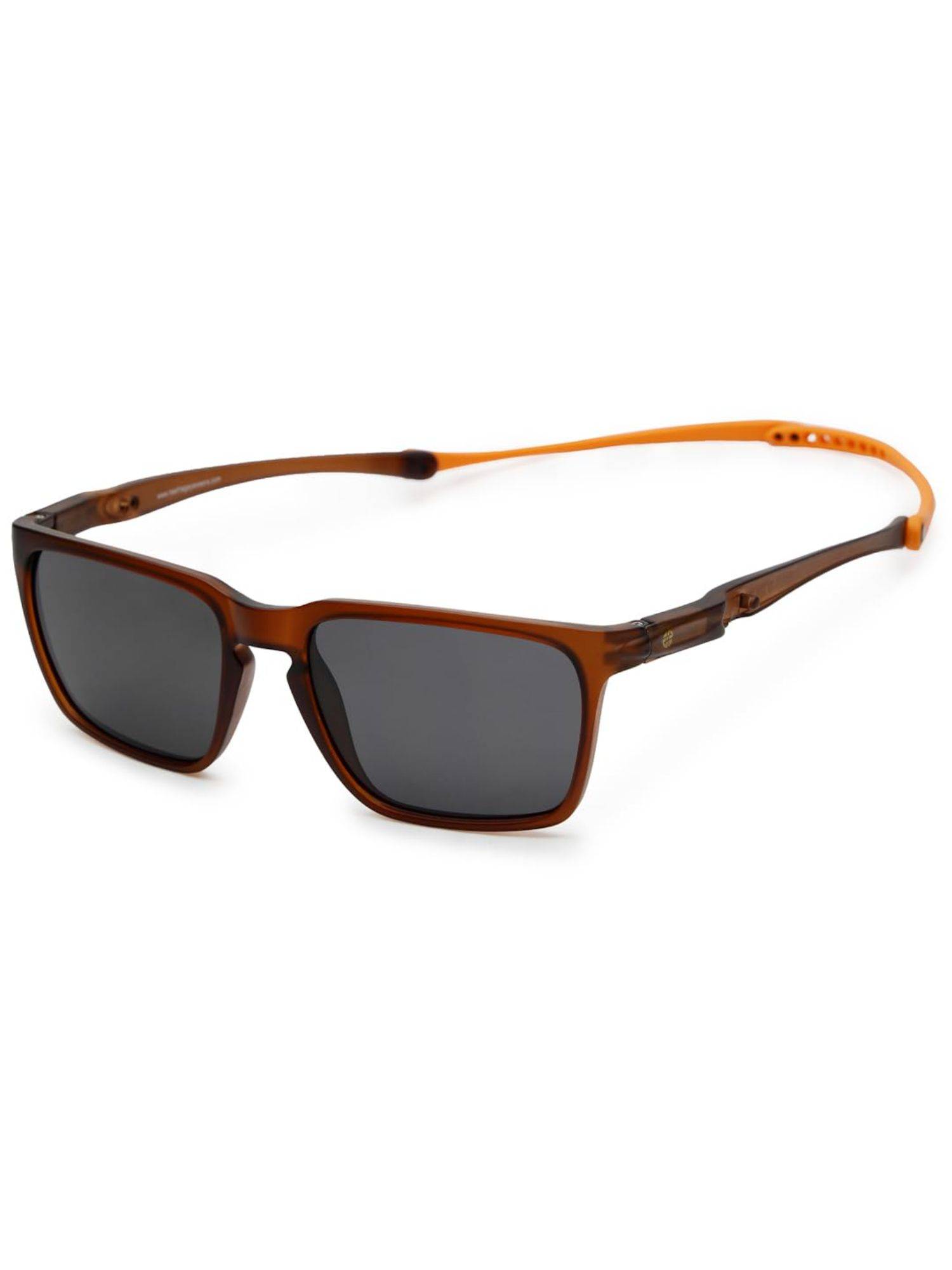 HASHTAG EYEWEAR Black Rectangle Full Rim Casual Unisex Sunglass - HTSGEX-14142-C7 (46)
