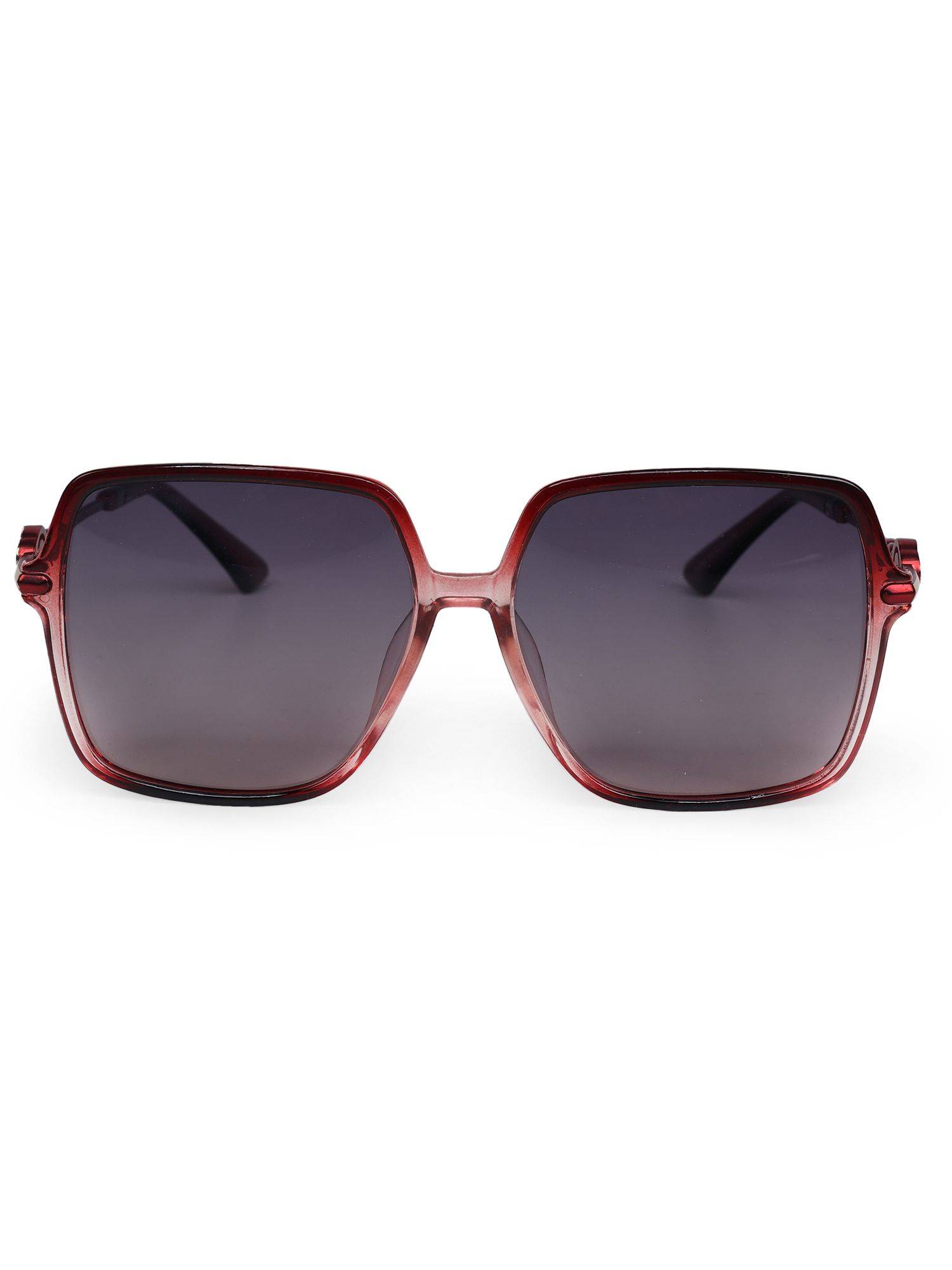 HASHTAG EYEWEAR Red UV Protection Square Full Rim Casual Women Sunglass - TT (32) 8257-Red (55)