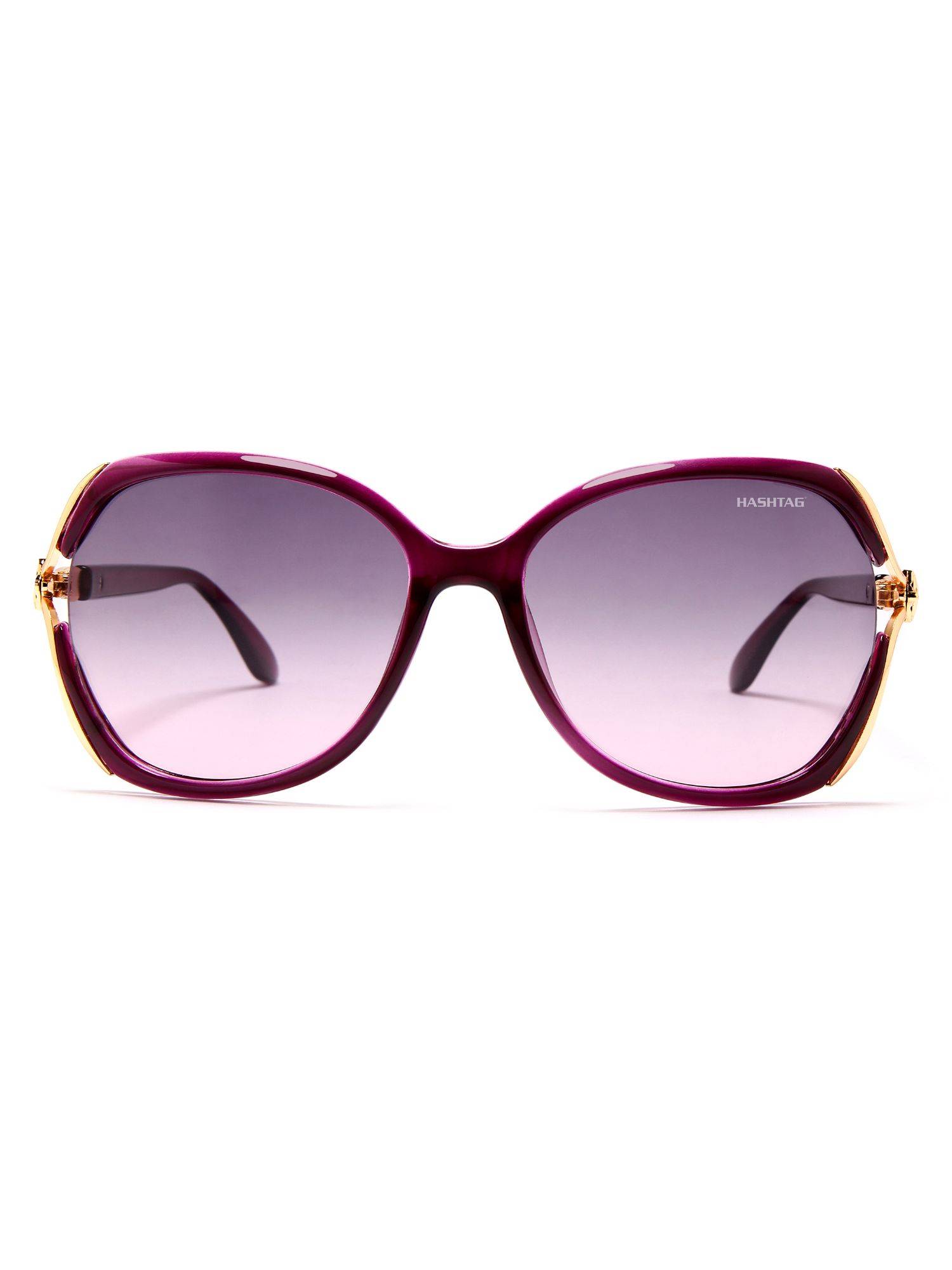 HASHTAG EYEWEAR Purple Butterfly Full Rim Casual Women Sunglass - TT(4)-8262-Purple (58)