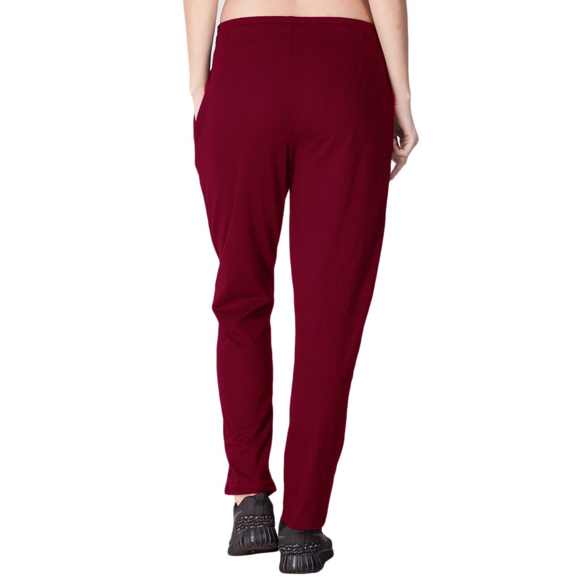 Buy Lyra Women's Solid Red Strech Pencil Pant Online at Best Prices in  India - JioMart.