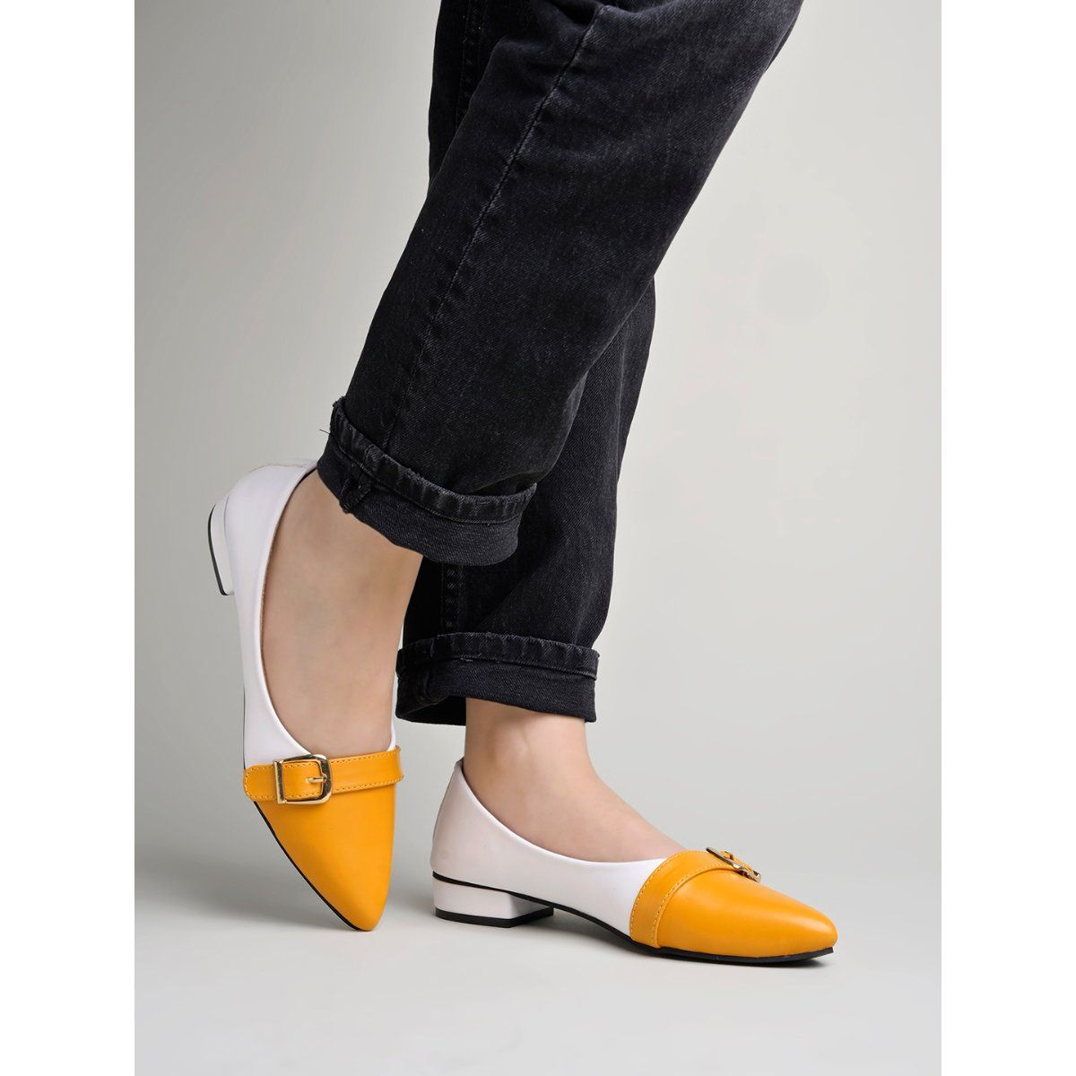 Buy Shoetopia Pointed Toe Yellow Belly For Women Girls Online