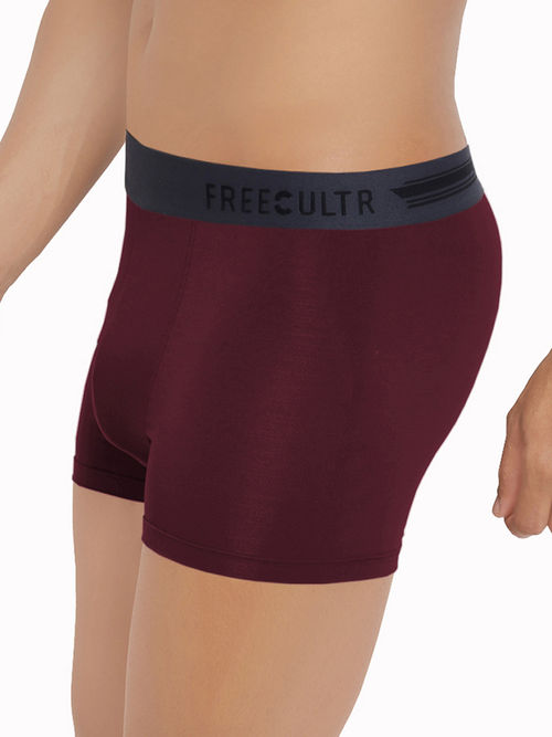 Buy FREECULTR Men's Anti-Microbial Air-Soft Micromodal Underwear Trunk,  Pack of 2 - Multi-Color Online