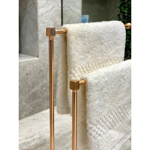 Mason Home Melrose Hand Towel Stand White Rose Gold