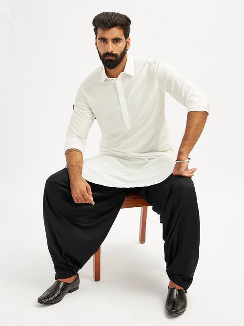 VASTRAMAY Kurta voor heren van katoenmix