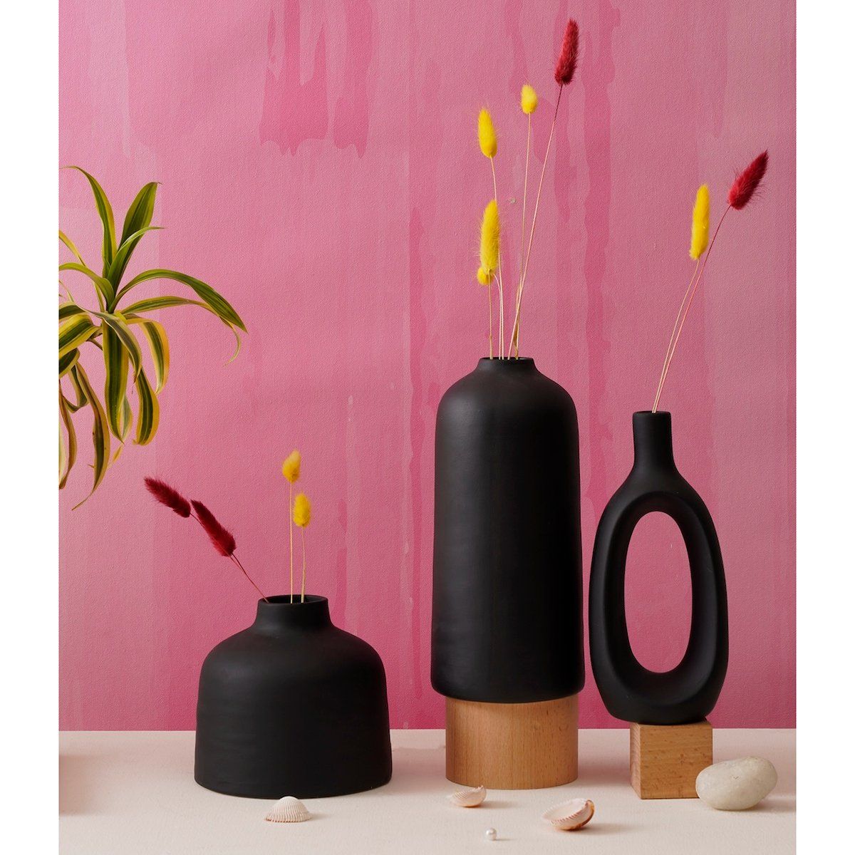 Buy PUREZENTO Decorative Vases for Home Centre Table Flowers Pot ...