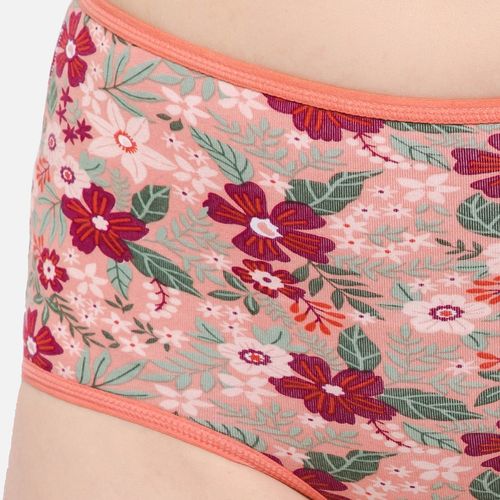Buy High Waist Floral Print Hipster Panty in Pink - Cotton Online India,  Best Prices, COD - Clovia - PN3170K22