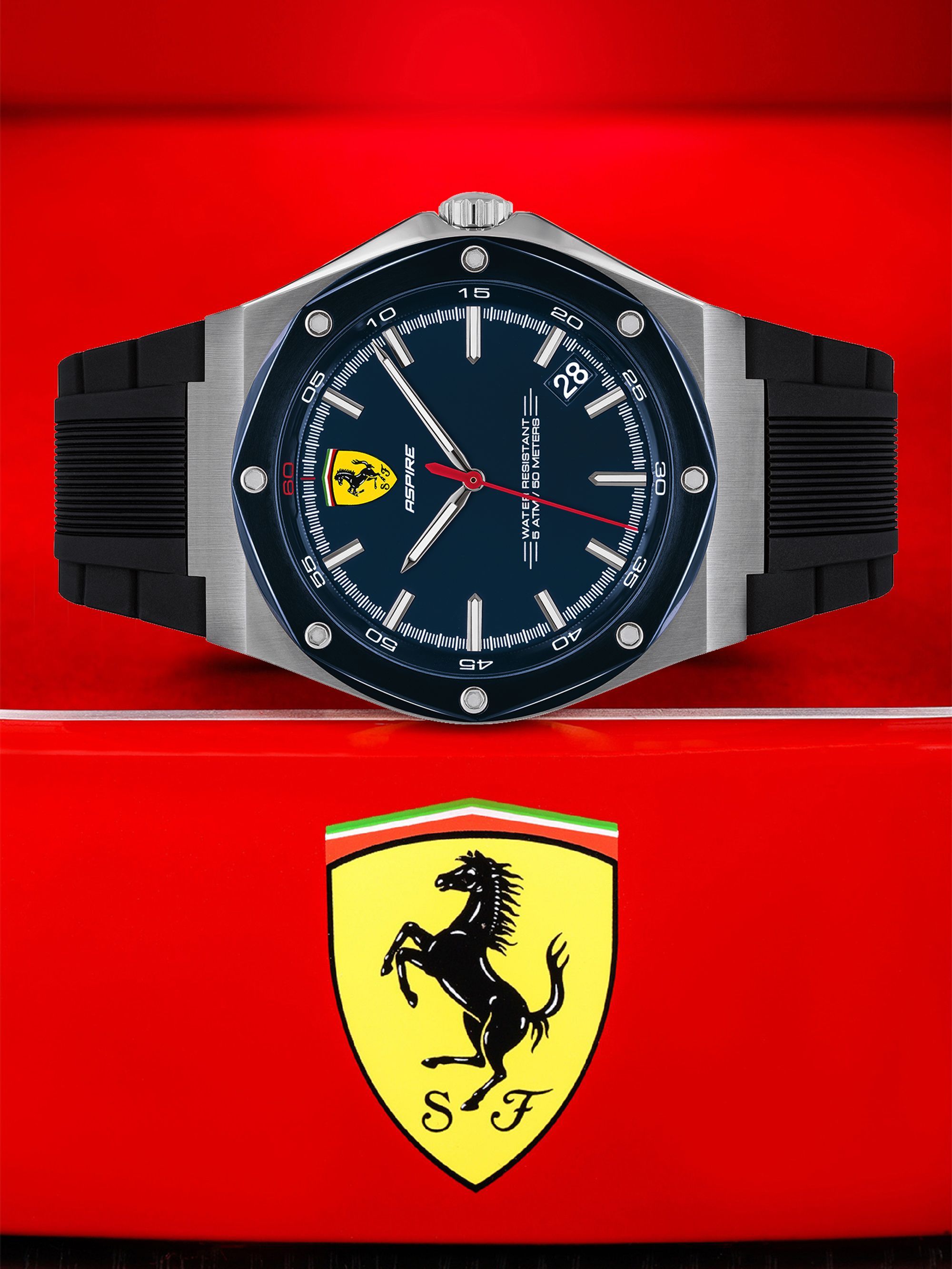 Buy Scuderia Ferrari Aspire Analog Black Dial Men's Watch-0830535 Online at  Lowest Price Ever in India | Check Reviews & Ratings - Shop The World