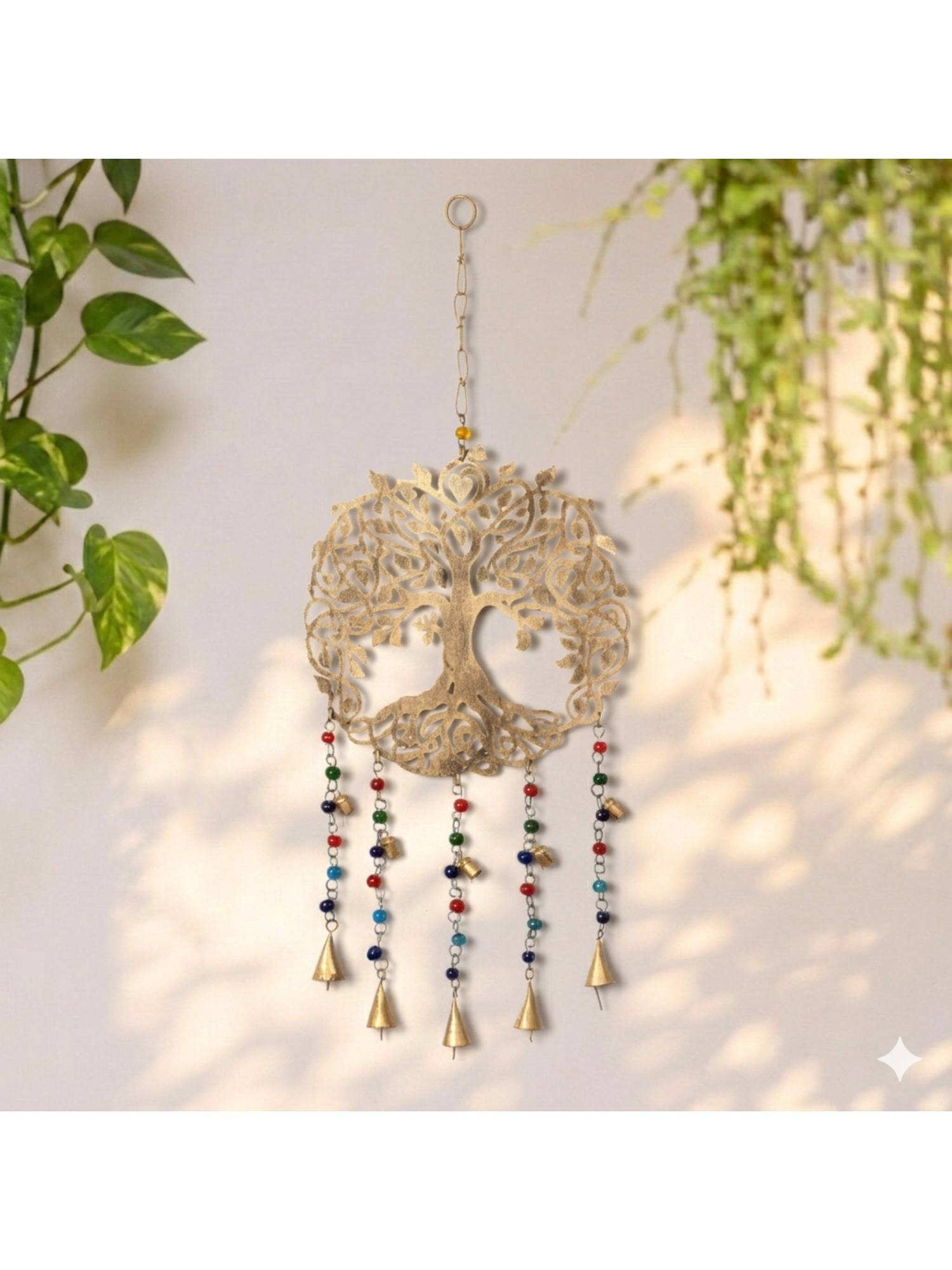 DULI Handcrafted Tree of Life Metal Wind Chime