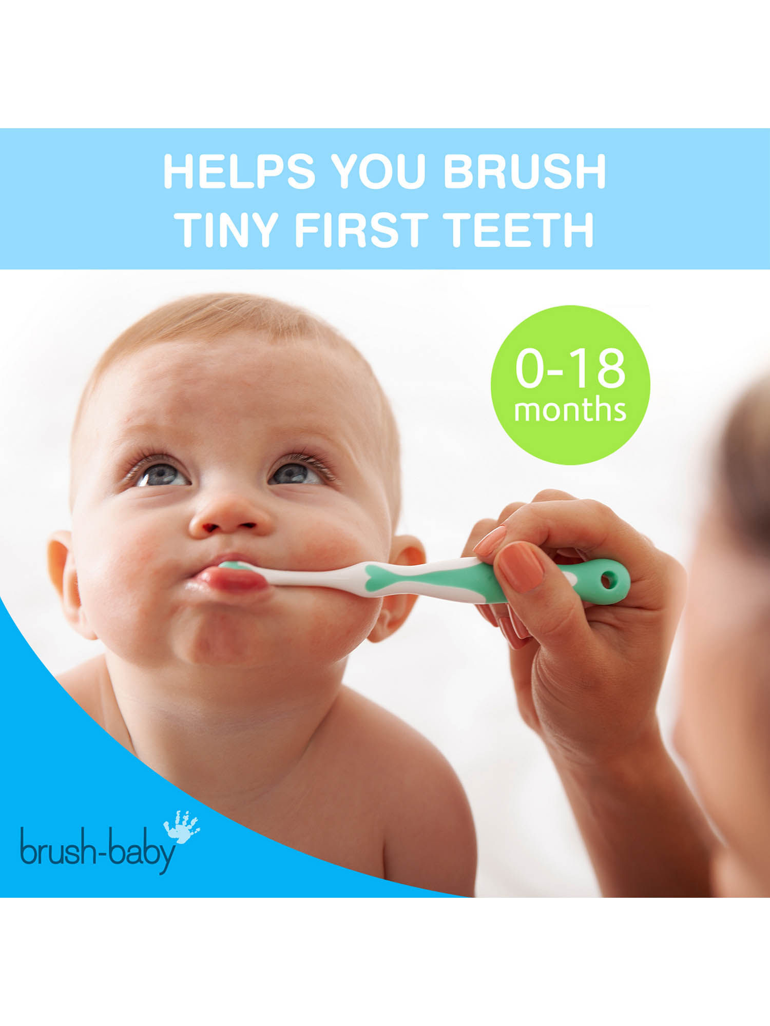 Brushbaby Plastic First Brush (Pack of 2) - Multi-Color: Buy Brushbaby ...