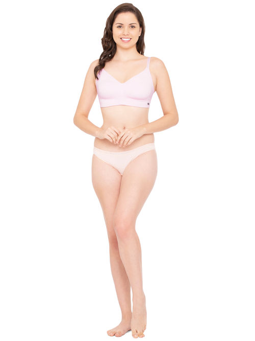 Buy Enamor A027 Full Coverage Cotton Bra - Non-Padded & Wirefree - Pink  Online